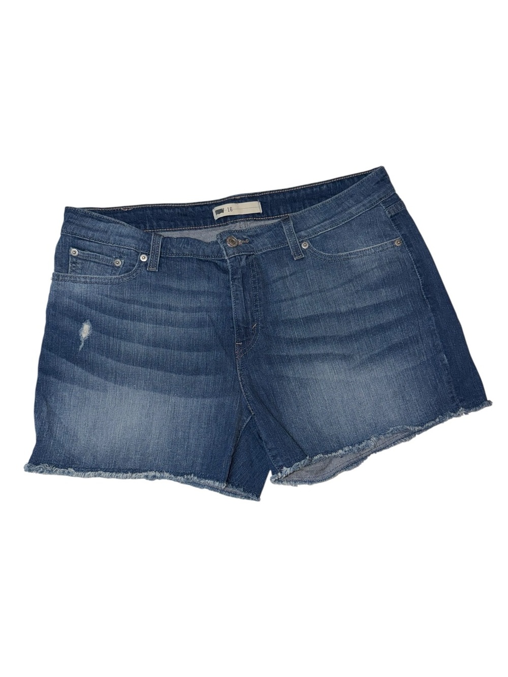 Levi's Dark Blue Denim Cutoff Shorts